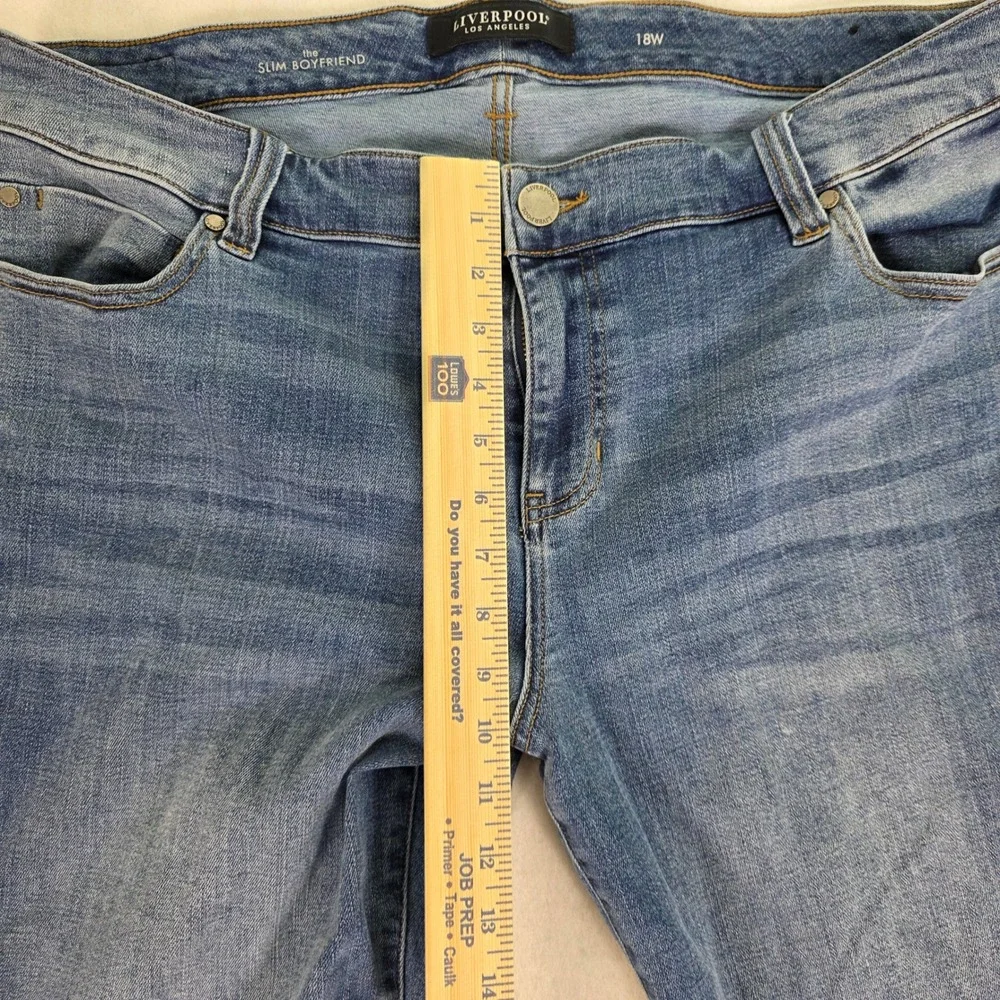 Liverpool Los Angeles‎ Slim Boyfriend Jeans 18W Conway Blue LY5057CH4 Womens